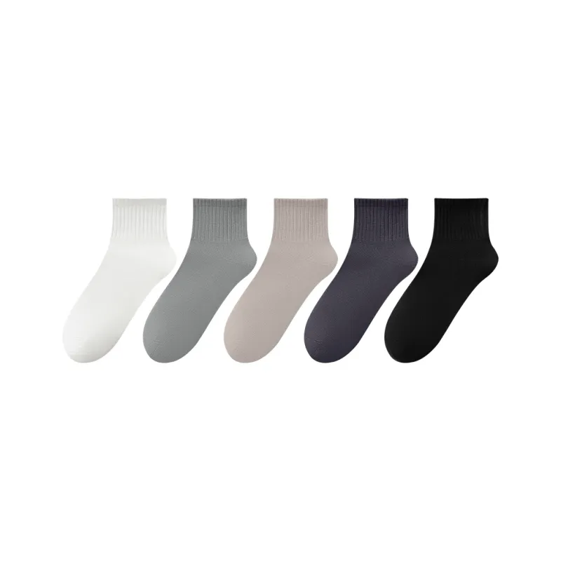 AOKANG Mid Calf Socks Men's 5 Pack-19