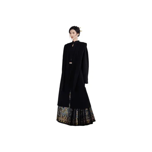 XINGHEHANGE Everyday Fall Winter Coat Women's Black