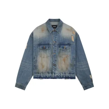 WE11DONE Distressed Denim Jacket