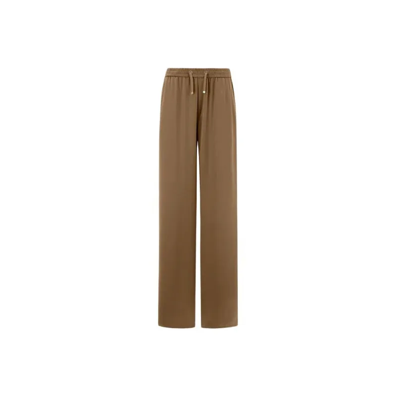 HERNO Wide Leg Satin Trousers-0