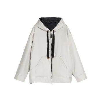 MaxMara Puffer Jackets Women's Gray White