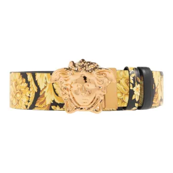 FANSIZHE Calfskin Leather Belts Kids' Yellow Width 2.5cm