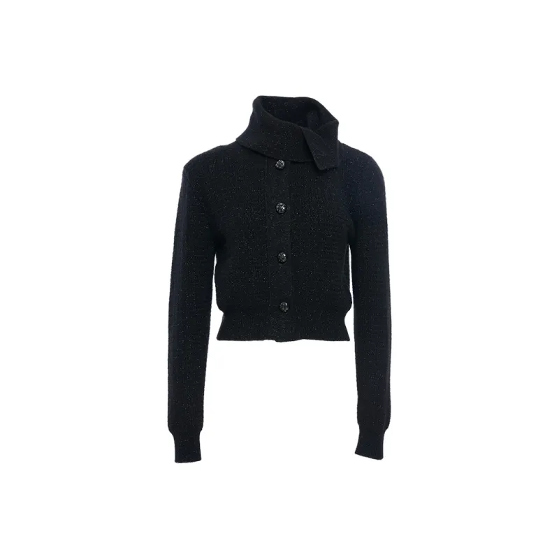 BESIONIA FW24 Cropped Coats Women's Black-0