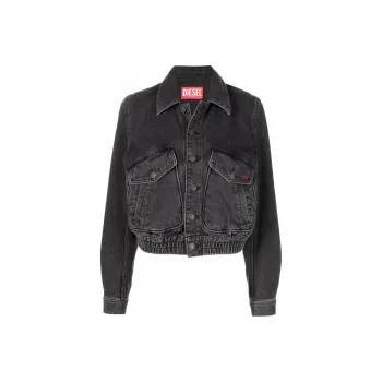 DIESEL Denim Jackets Women's Black