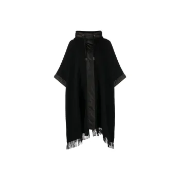 Moncler Wool Cape 'Black'
