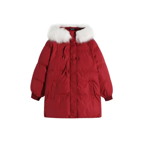 COVT Puffer Jacket Women's Christmas Red