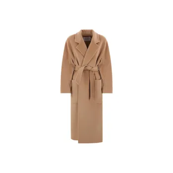 MaxMara Belted Long Sleeved Coat