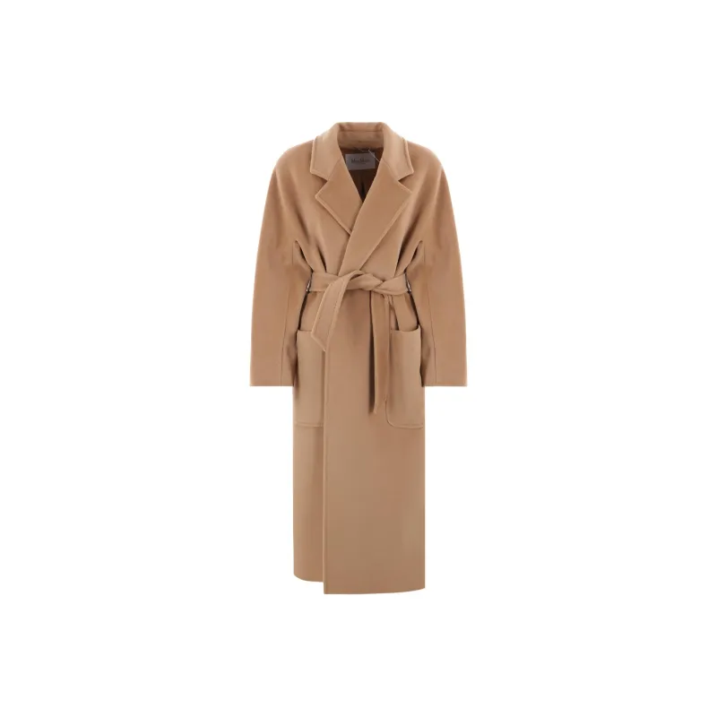 MaxMara Belted Long Sleeved Coat-0
