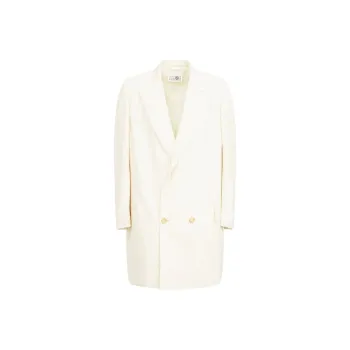MM6 Maison Margiela Oversized Pinstripe Double Breasted Tailored Blazer