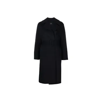 THEORY Velvet Jackets Women's Marine Blue