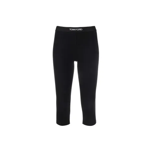 TOM FORD Logo Waistband Stretched Cropped Leggings