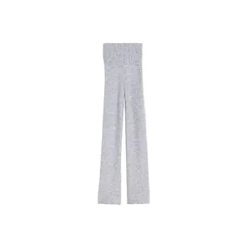 OFF WHITE Ribbed Hem Knitted Pants