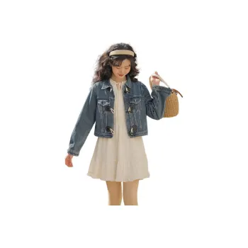 Linjou Denim Jacket Women's Denim Dark Blue