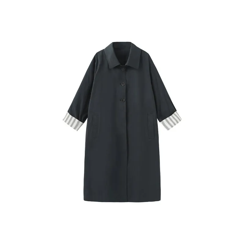 Cubic Trench Coats Women's-2