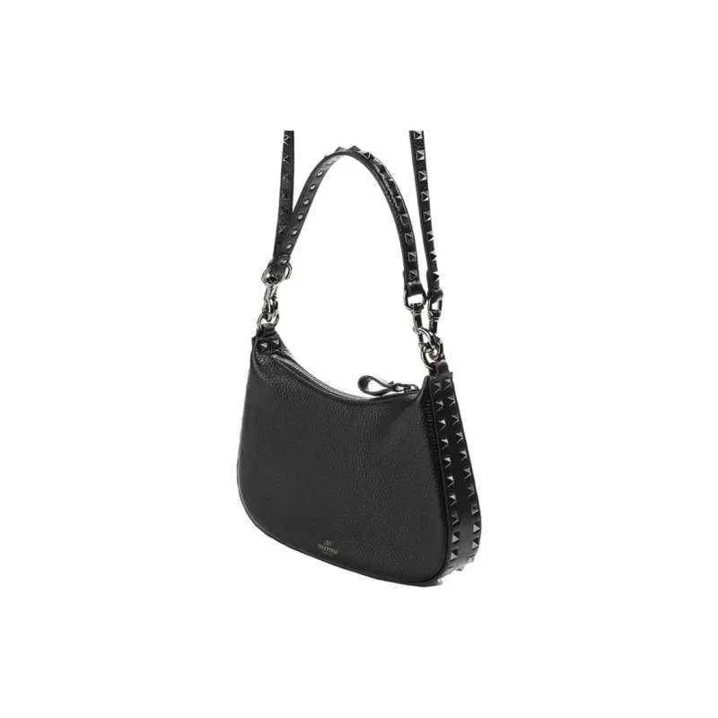 Valentino Shoulder Strap Shoulder Bag, Crossbody Bag, Handbag Women's Black-3