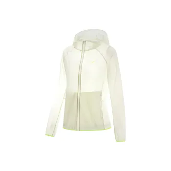 LINING Running Collection Trench Coats Women's Cream White