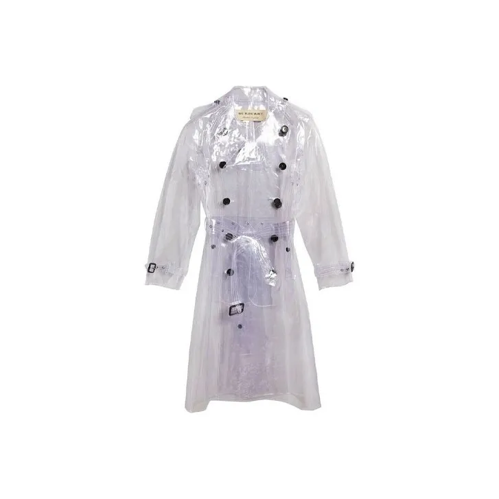 Burberry Trench Coats Women's Light Purple-0