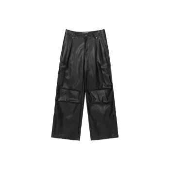 RUNTOTHEFUTURE SS22 Straight Casual Pants Unisex Black
