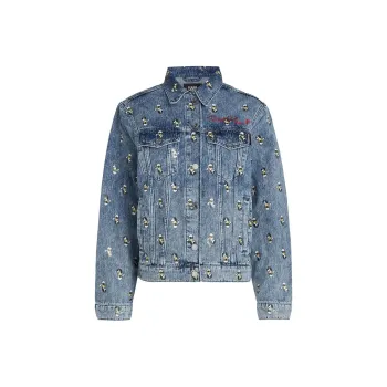 Disney X KARL LAGERFELD / Karl Lagerfeld Jeans Denim Jackets Women's Blue