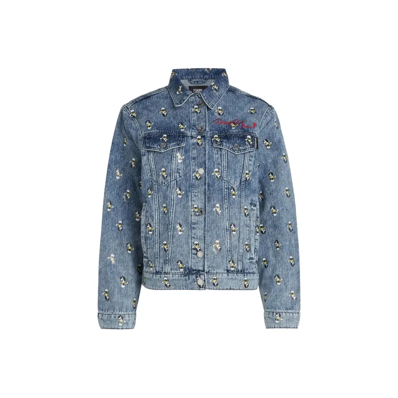 Disney X KARL LAGERFELD / Karl Lagerfeld Jeans Denim Jackets Women's Blue-0