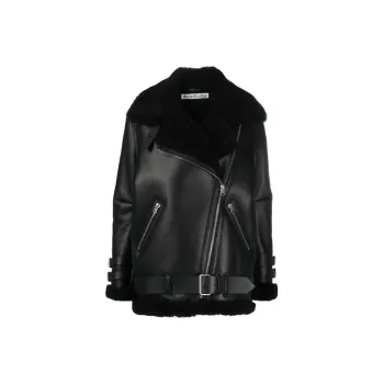 Acne Studios Leather Jackets Women's Black