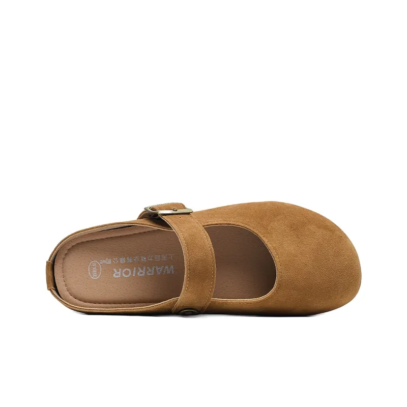 Warrior Slip Resistant Abrasion Resistant Closed Toe Slippers Women's Khaki-4