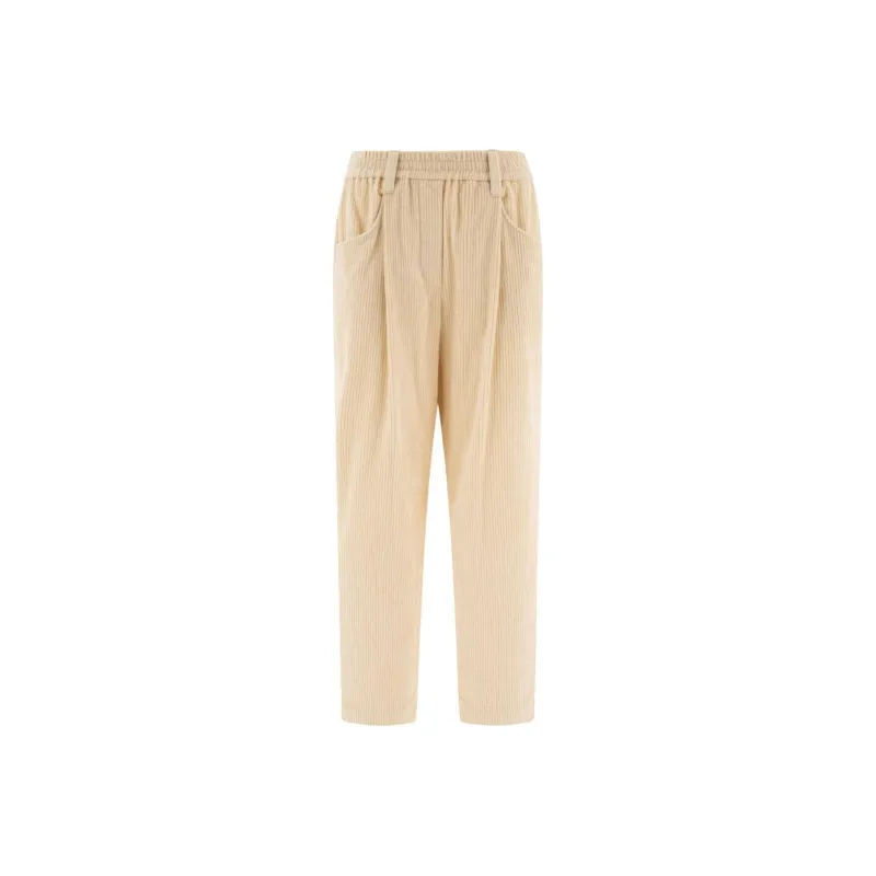 Brunello Cucinelli Corduroy Cropped Leg Trousers-0