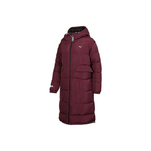 PUMA Puffer Jacket Winter Women's Burgundy