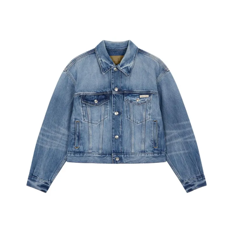 CALVIN KLEIN Denim Jacket Women's Blue-0