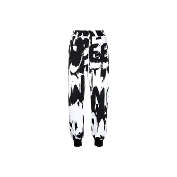 Alexander McQueen Knitted Sweatpants Women's Black/White