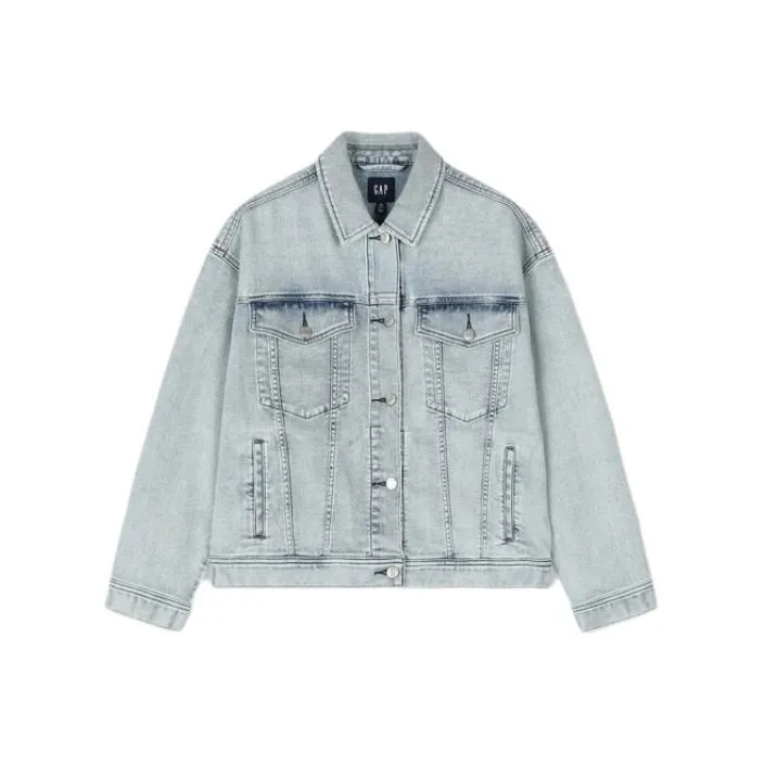 GAP Denim Jacket Women's Light Blue-0