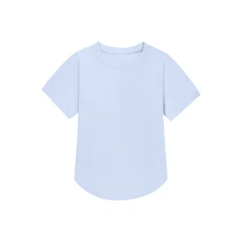 ZAO FU NIAO T Shirts Women's ZFN NKDT 008 Light Blue