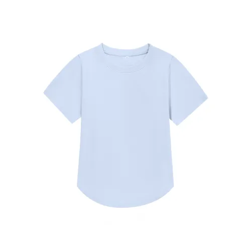 ZAO FU NIAO T Shirts Women's ZFN NKDT 008 Light Blue
