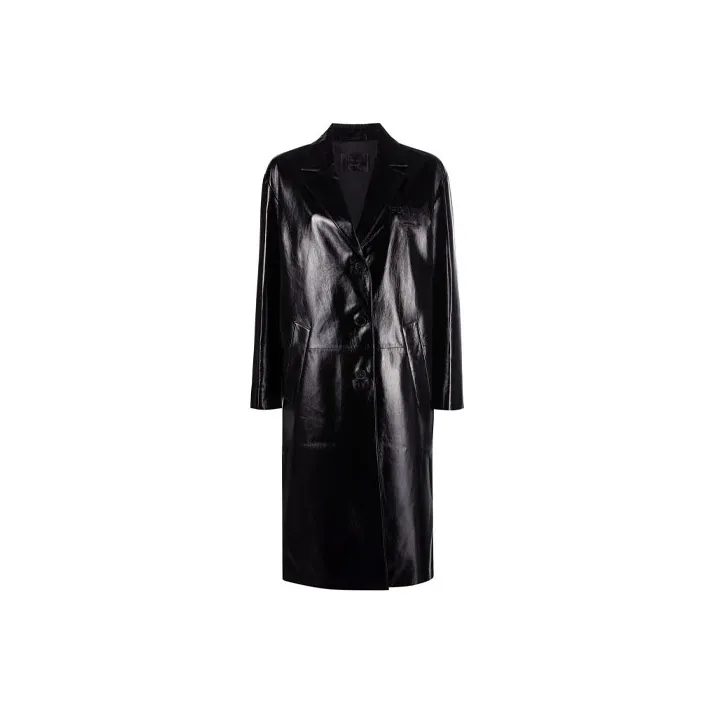 PRADA Single-Breasted Long-Sleeved Coat-0