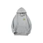 Hooded Light Gray NO Letter[Fleece-Lined Gift Box Set]