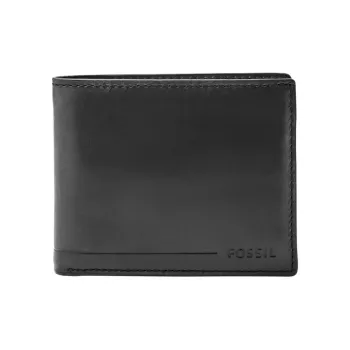 FOSSIL Leather Wallet Men's Black