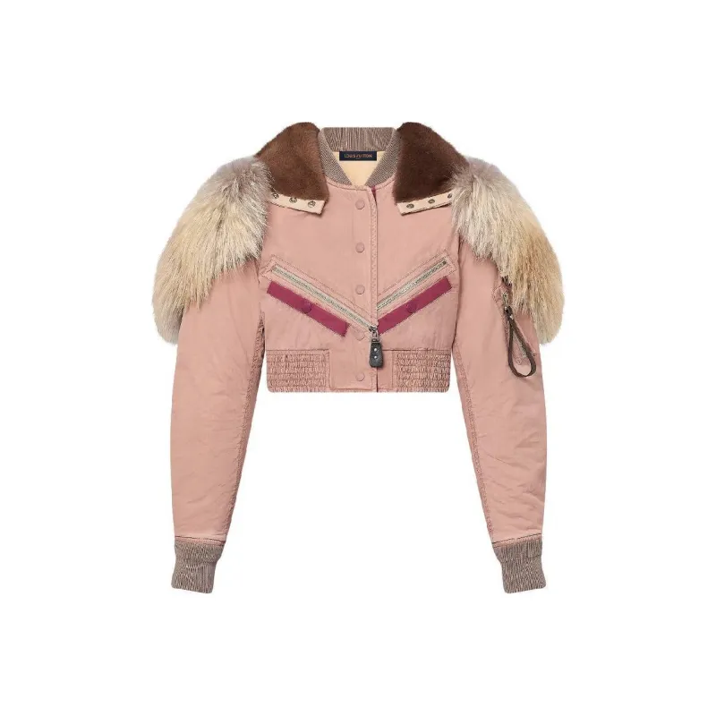 LOUIS VUITTON Hooded Cropped Utility Bomber Jacket-0