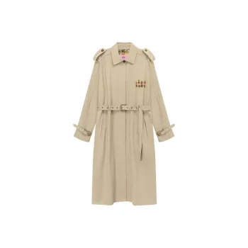 CHUU Cropped Coats Women's Khaki