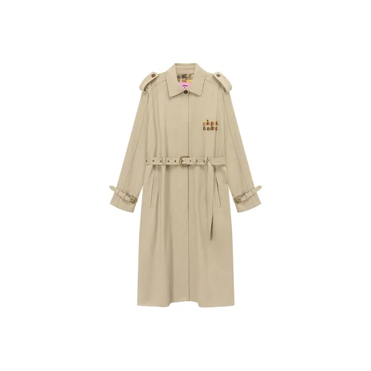 CHUU Cropped Coats Women's Khaki-0