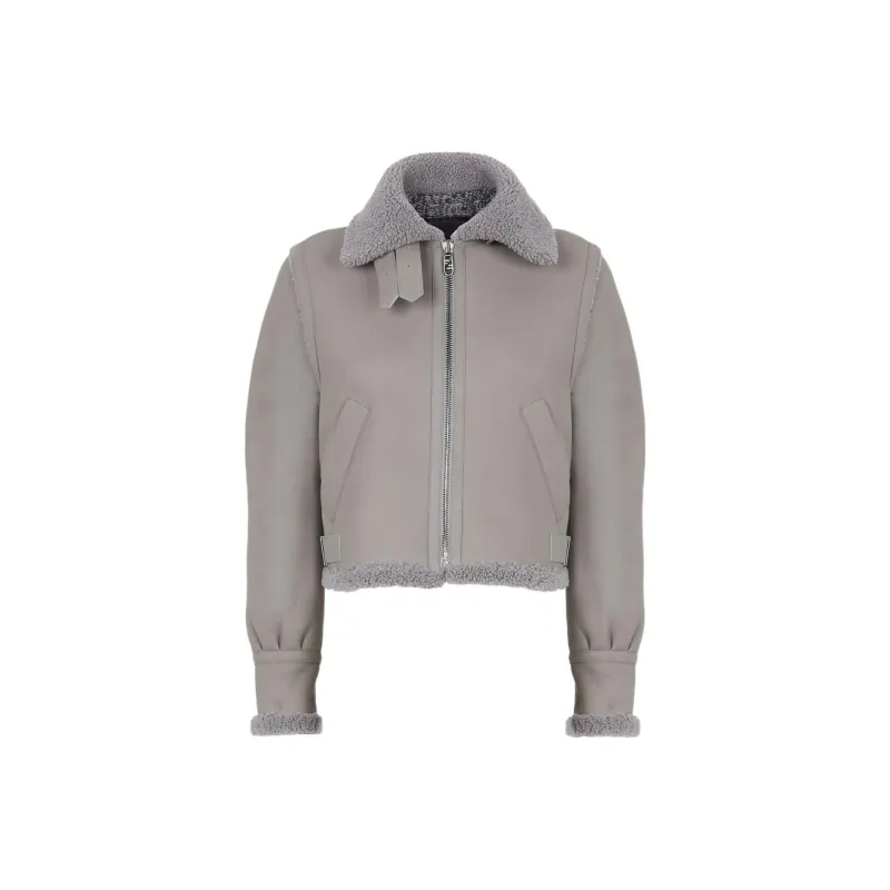 FENDI FW22 Jackets & Coats Women's Gray-0