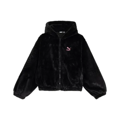 PUMA CLASSICS SLOUNGE Velvet feel Coat Women's Black