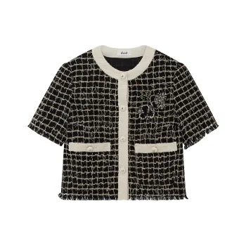 D'zzit Cropped Coats Women's Black