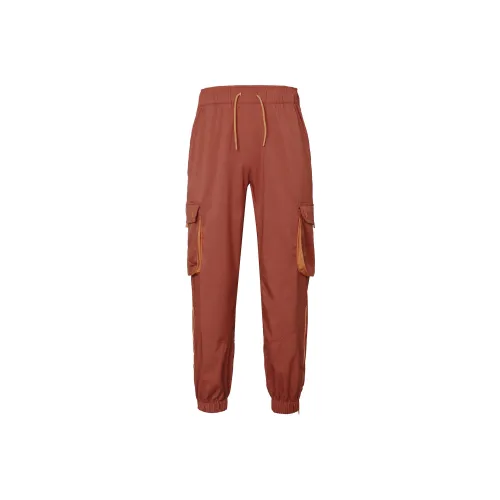 JORDAN Knitted Sweatpants Women's Total Crimson Color