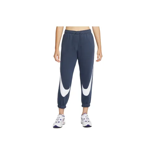 Nike Knitted Sweatpants Women's Navy Blue