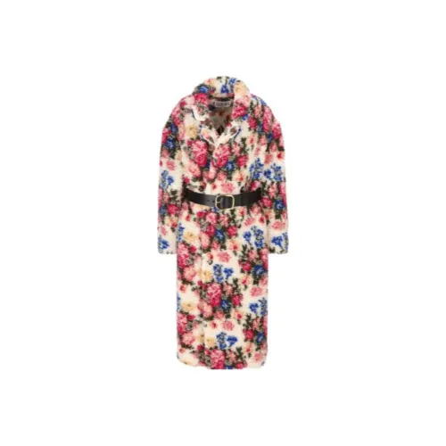 LOEWE Double Breasted Coat 'Multicolor/Soft Pink'