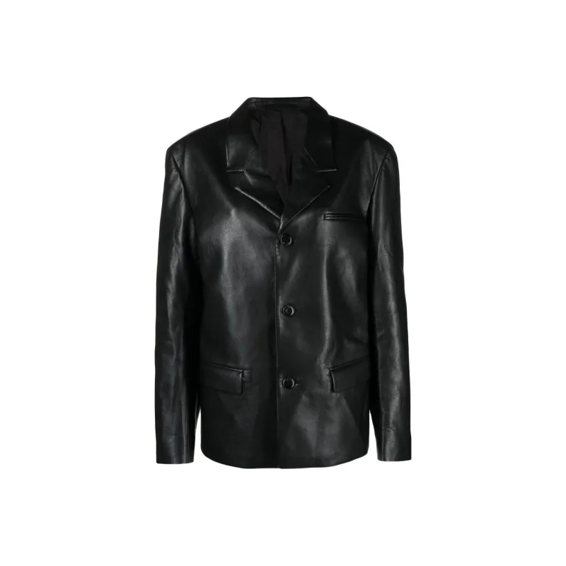 NANUSHKA Rox Regenerated leather Blazer-0