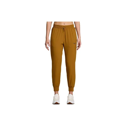 Saucony Boston Woven Pant Casual Pants Women's Bronze Yellow