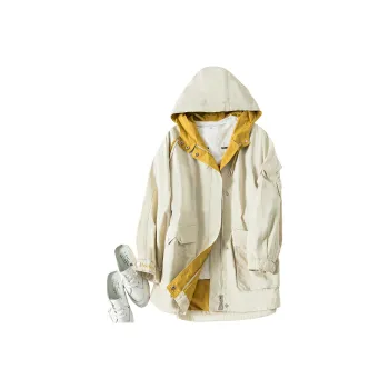 H-YXIANG Trench Coats Women's