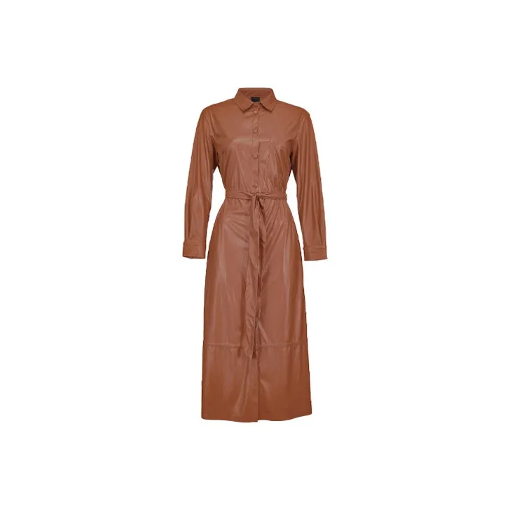 PINKO Trench Coats Women's Brown-0