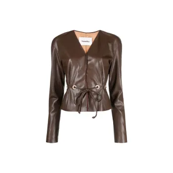 NANUSHKA Leather Jackets Women's Brown